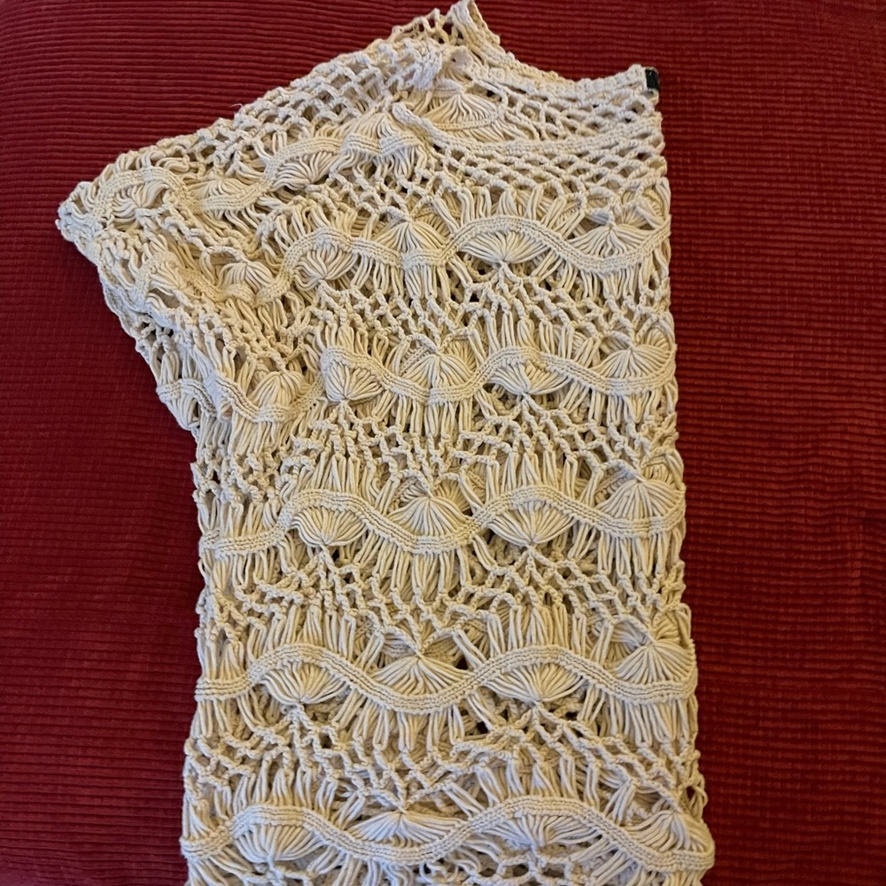 Women’s knitted khaki top.